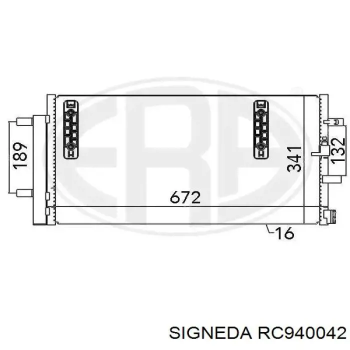 Радіатор кондиціонера RC940042 Signeda