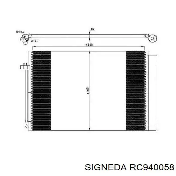 Конденсатор кондиціонера TYC 606BW2021 ціна, від 63.35 USD