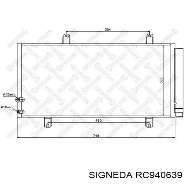 Радіатор кондиціонера CLD4028 Cooldog