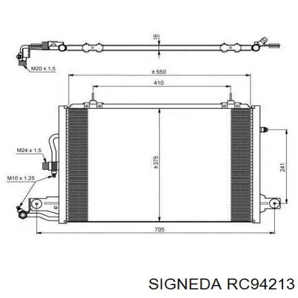 Радіатор кондиціонера RC94213 Signeda