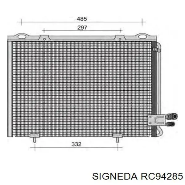 RC94285 Signeda радіатор кондиціонера