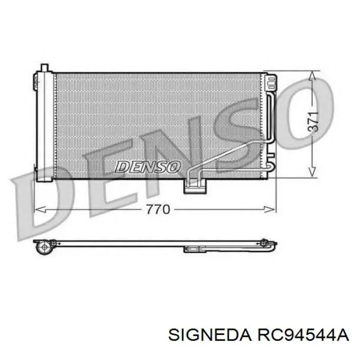 RC94544A Signeda радіатор кондиціонера