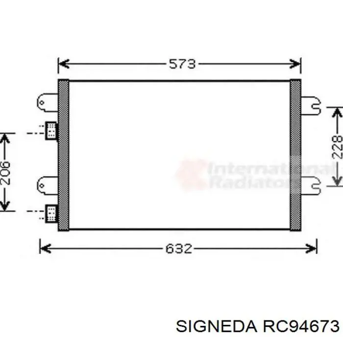 Конденсатор кондиціонера Renault (RVI) 8660003439 ціна, від 72.86 USD