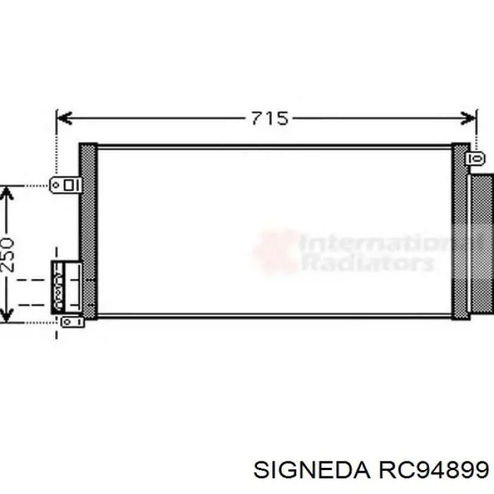 Купити RC94899 Signeda Радіатор системи охолодження кондиціонера