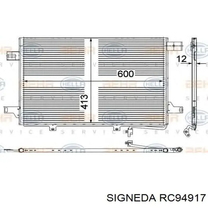 Радіатор кондиціонера FP46K148 FPS