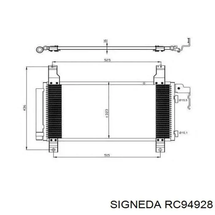 Купити RC94928 Signeda Радіатор системи охолодження кондиціонера