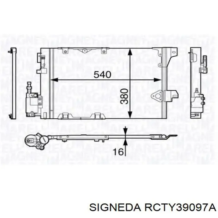 Конденсатор кондиціонера Signeda RCTY39097A ціна, від 84.19 USD