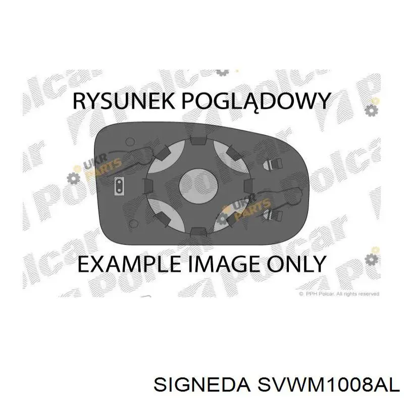 Дзеркальний елемент дзеркала заднього виду, лівого SVWM1008AL Signeda