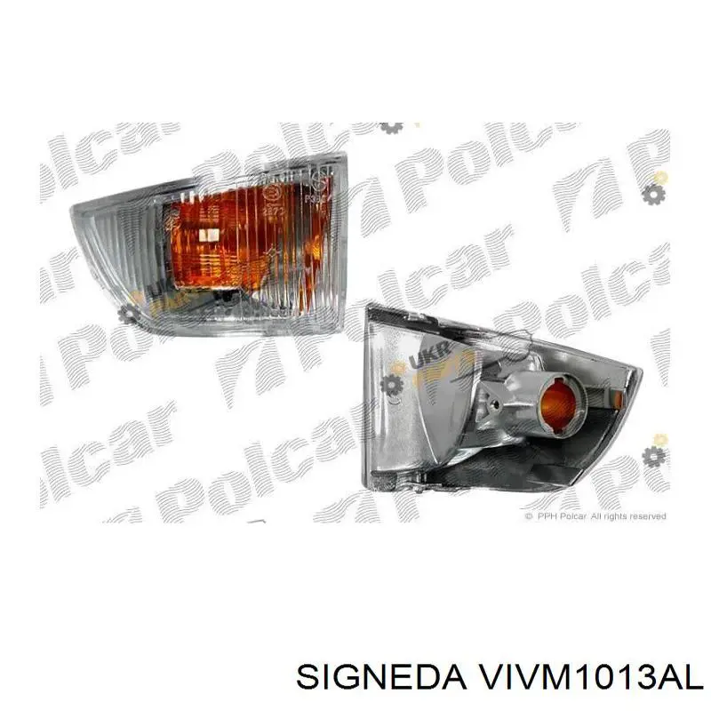 Покажчик повороту дзеркала, лівий Signeda VIVM1013AL ціна, від 10.42 USD