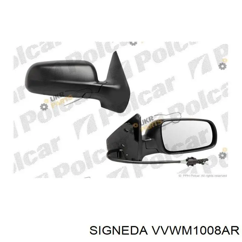 VVWM1008AR Signeda Праве дзеркало заднього виду