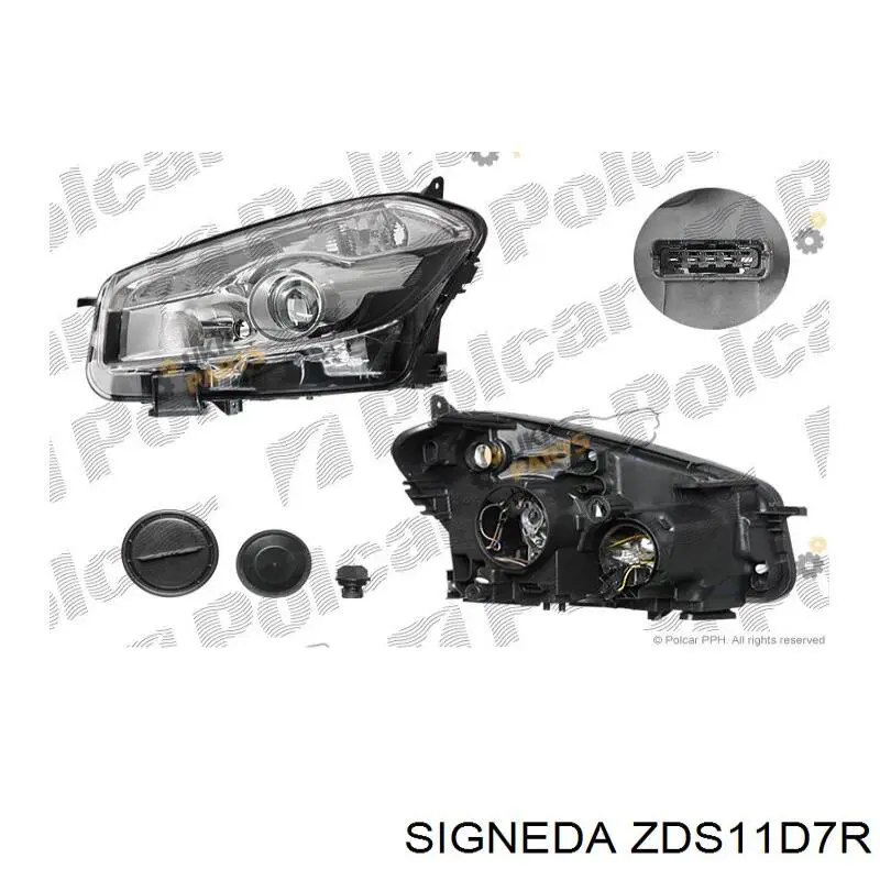 ZDS11D7R Signeda Фара правая