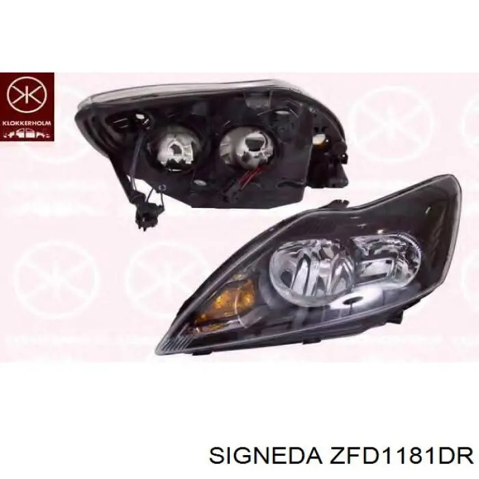 Фара права ZFD1181DR Signeda