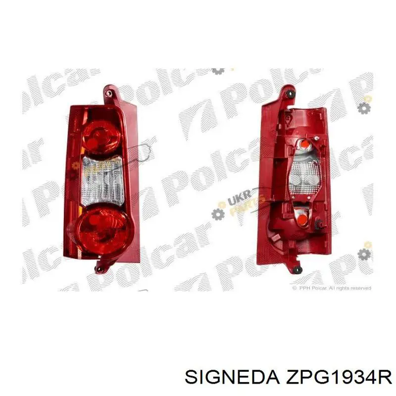 Задня права фара ZCT1934R Signeda
