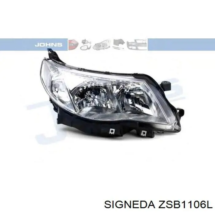 Фара ліва ZSB1106L Signeda