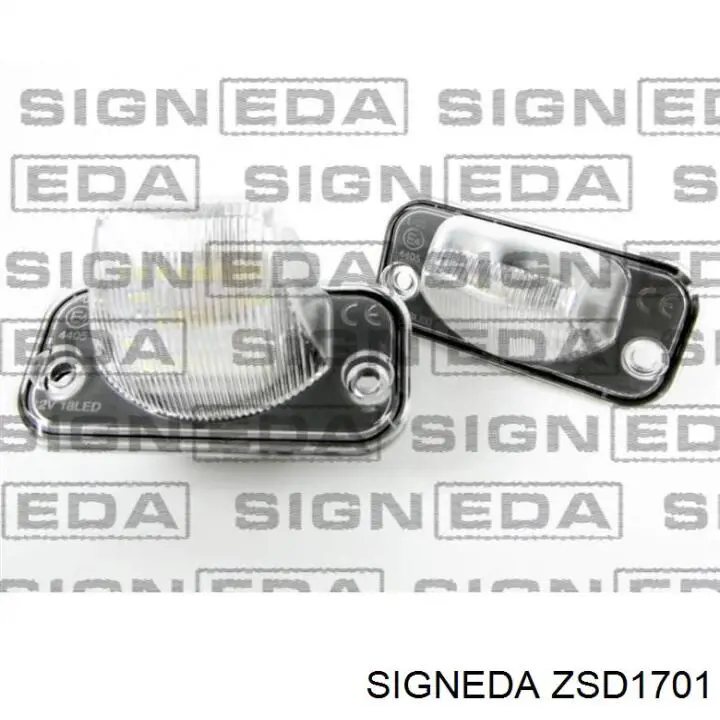 Ліхтар підсвічування заднього номерного знака ZSD1701 Signeda