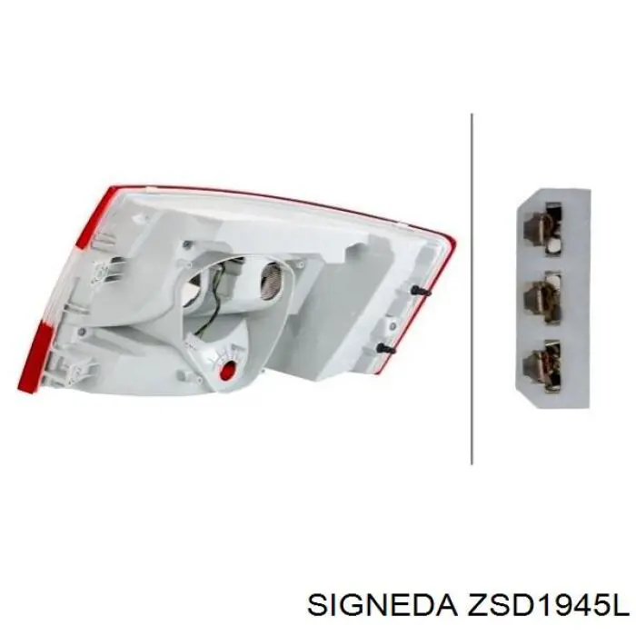 Ліхтар задній лівий Diamond/DPA 99451801502 ціна, від 164.70 USD