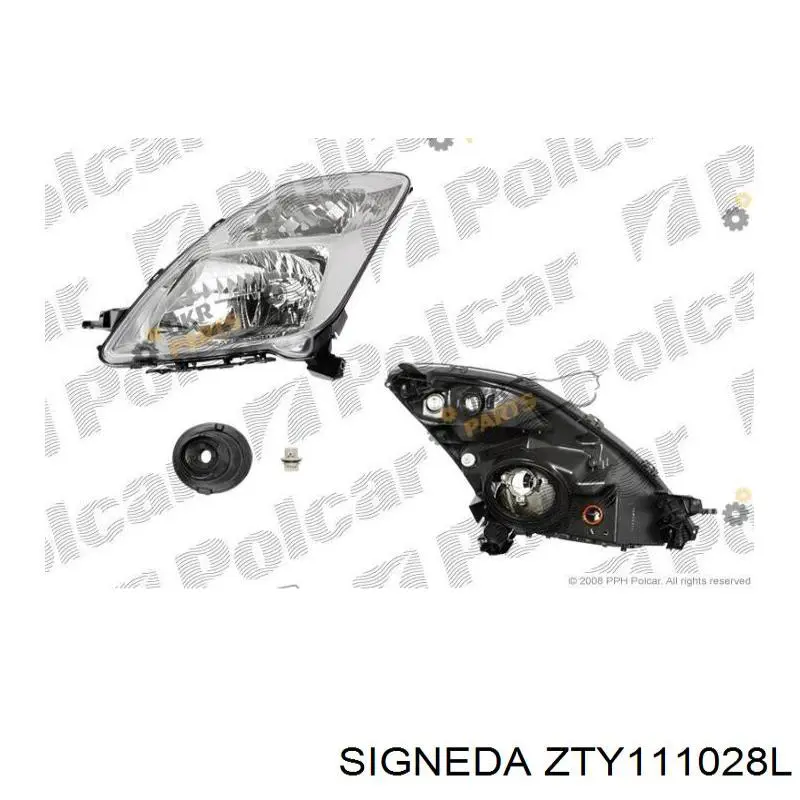 ZTY111028L Signeda Фара дальнього світла в зборі