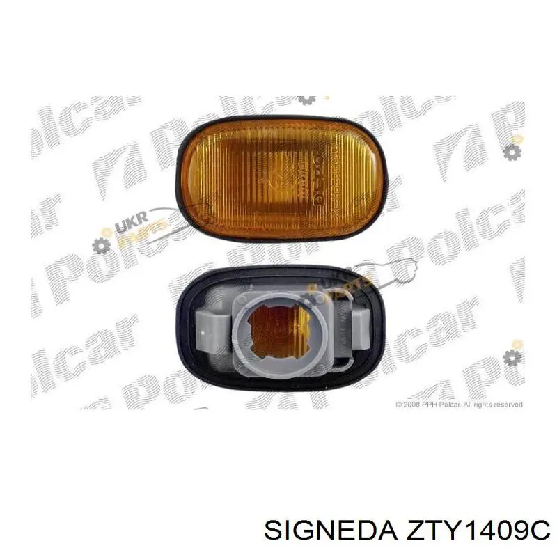 ZTY1409C Signeda Повторювач повороту в крило