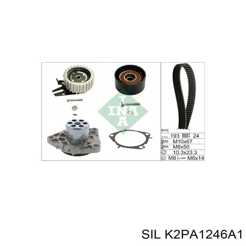 K2PA1246A1 SIL комплект грм