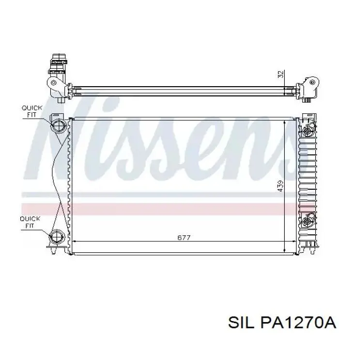 Купити PA1270A SIL Насос охолоджуючої рідини