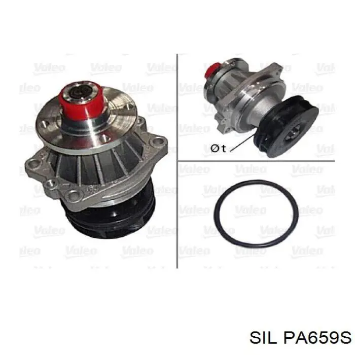 Помпа охолодження SIL PA659S ціна, від 34.46 USD