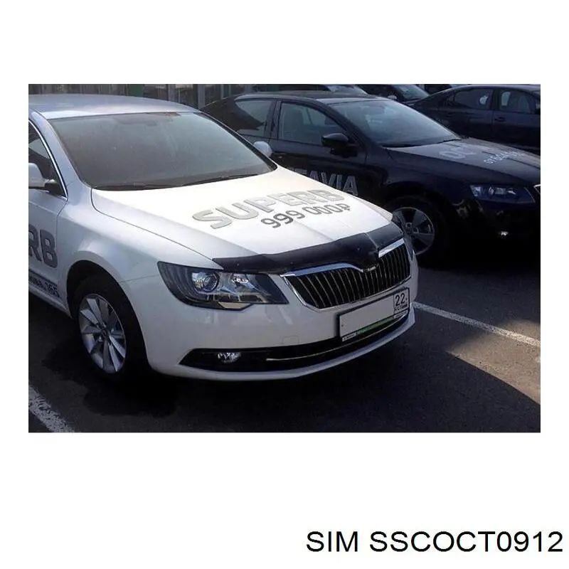 Спойлер капота на Skoda Octavia II A5 1Z5