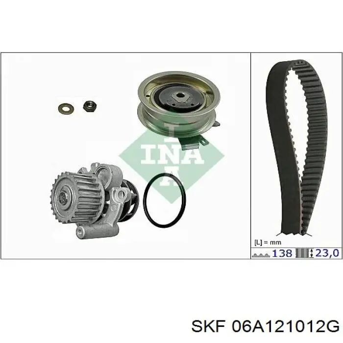 Помпа охолодження SKF 06A121012G ціна, від 26.81 USD