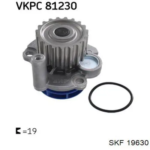 Сальник передньої маточини 19630 SKF
