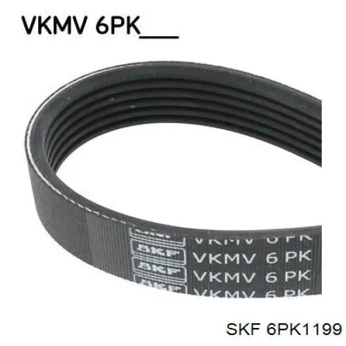 Клиновий ремінь SKF 6PK1199 ціна, від 11.29 USD