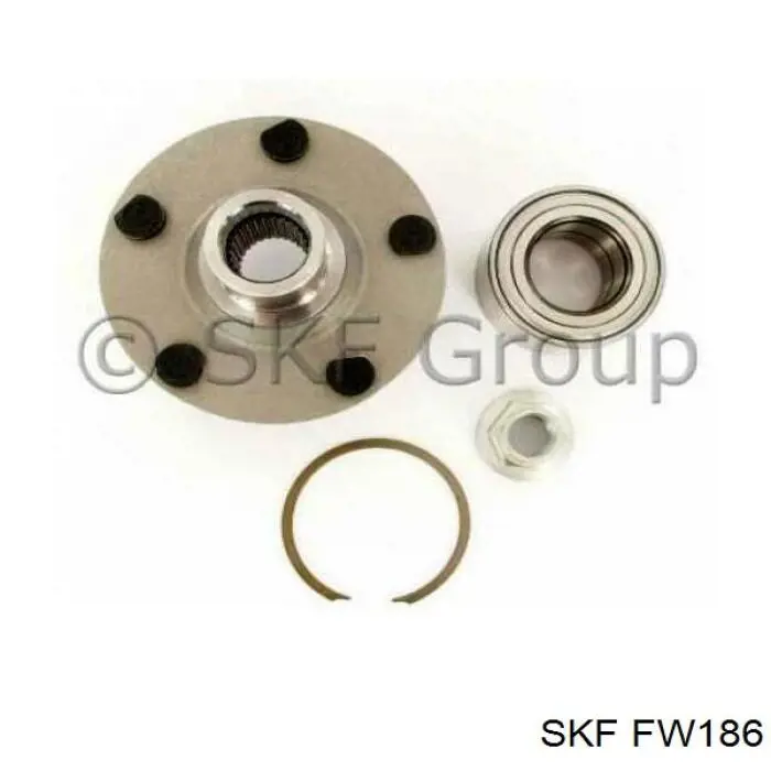 Комплект підшипник маточини передньої SKF FW186 ціна, від 22.23 USD