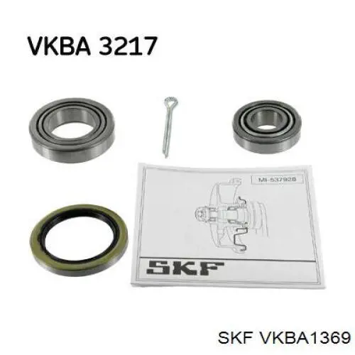 Підшипник маточини передньої VKBA1369 SKF