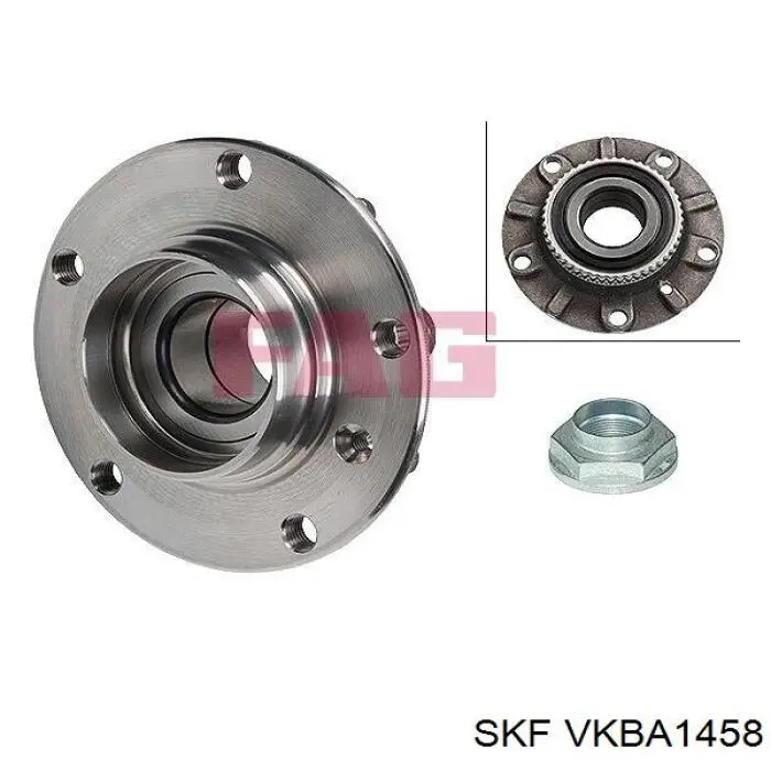 Передня маточина VKBA1458 SKF
