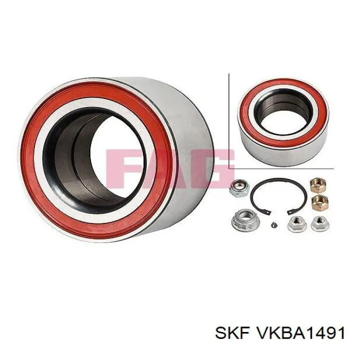 Купити VKBA1491 SKF Підшипник ступиці передньої
