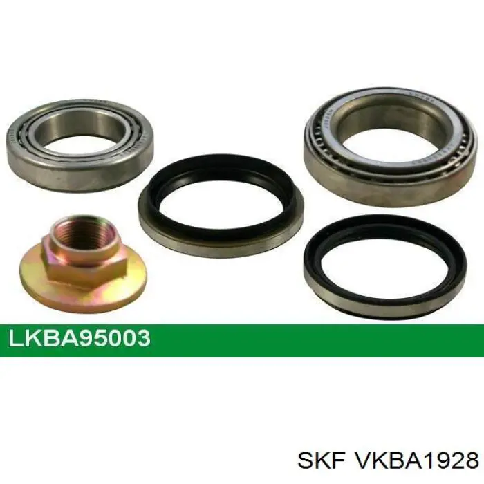 Комплект підшипник маточини передньої SKF VKBA1928 ціна, від 16.58 USD