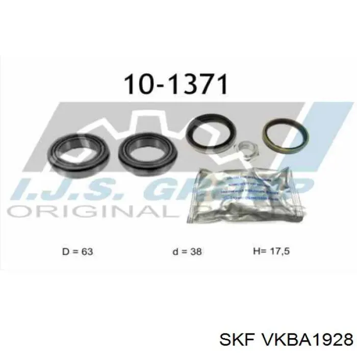 Підшипник маточини SKF VKBA1928