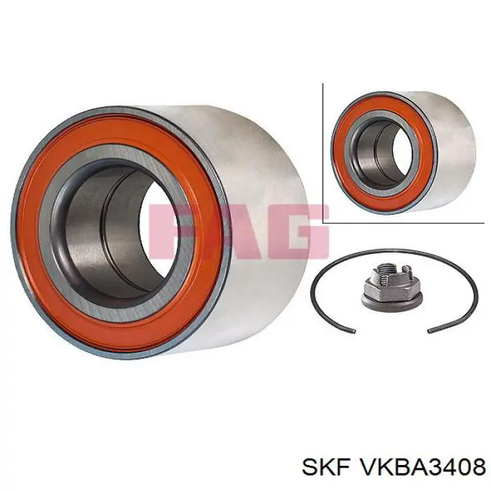 Купити VKBA3408 SKF Підшипник ступиці передньої