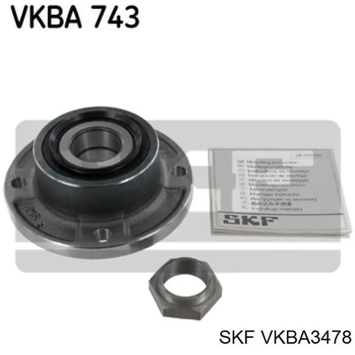 Маточина задня VKBA3478 SKF