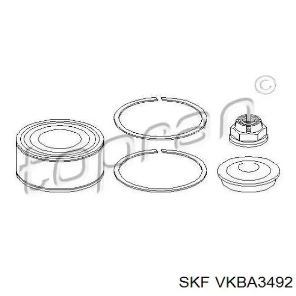 Купити VKBA3492 SKF Підшипник ступиці передньої
