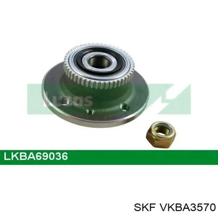 Задня маточина VKBA3570 SKF