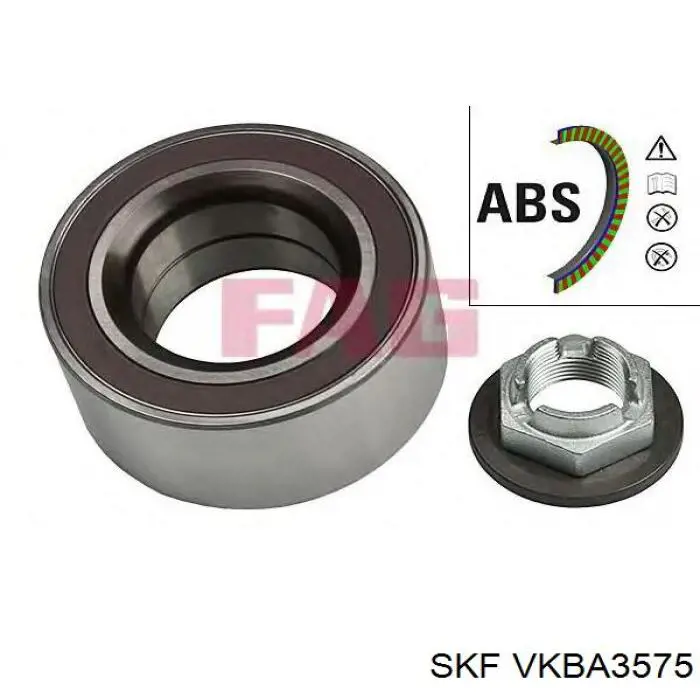 Купити VKBA3575 SKF Підшипник ступиці передньої