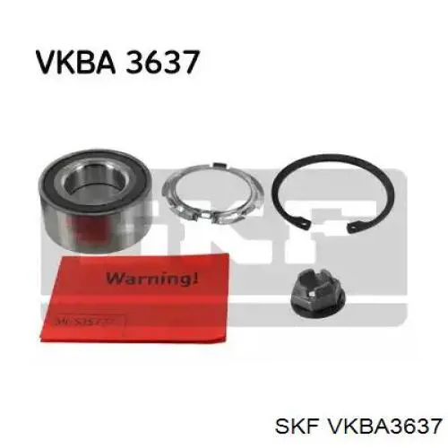 VKBA3637 SKF підшипник маточини передньої