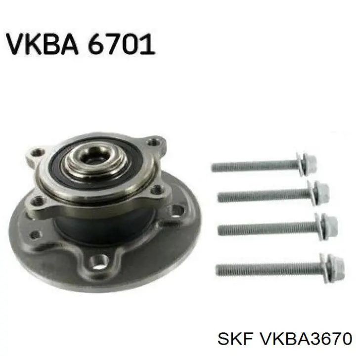 Купити VKBA3670 SKF Маточини передніх коліс