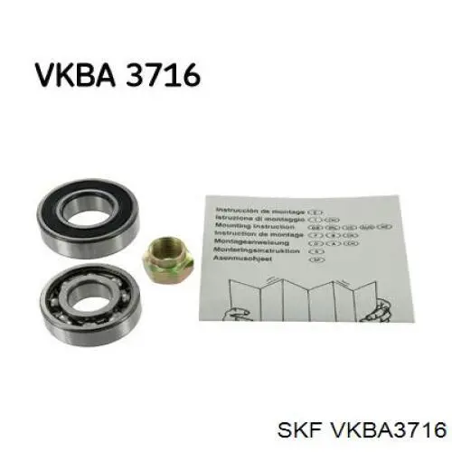 VKBA3716 SKF підшипник маточини задньої