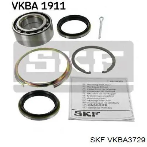 Комплект підшипник маточини передньої SKF VKBA3729 ціна, від 17.52 USD