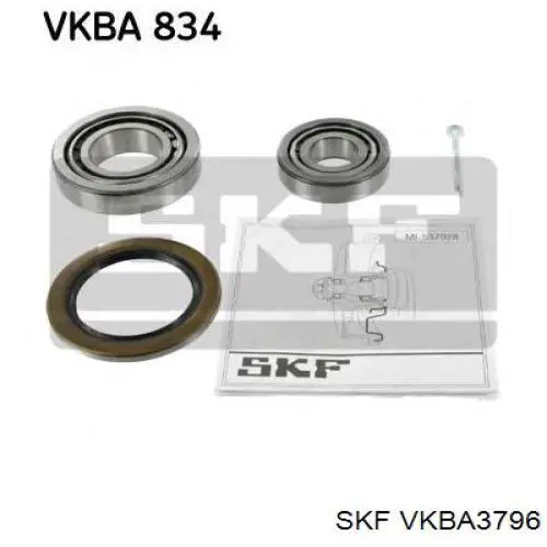Задній підшипник SKF VKBA3796