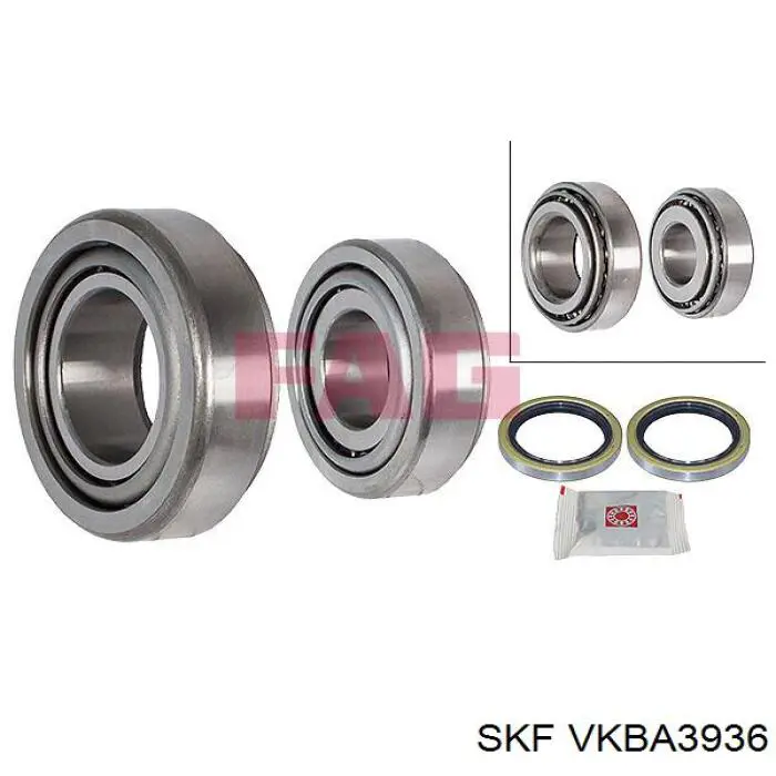 Підшипник задньої ступиці VKBA3936 SKF