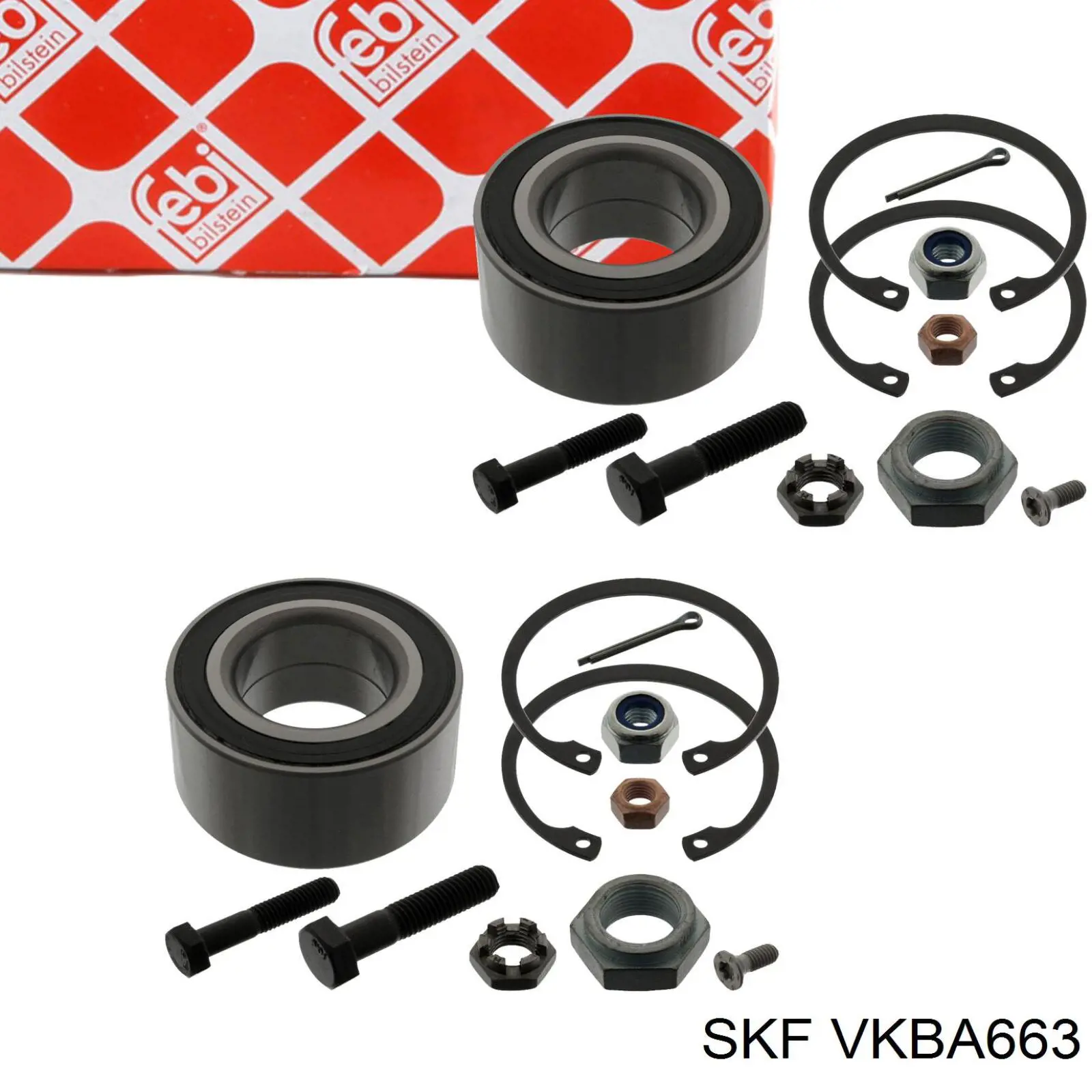 Комплект підшипник маточини передньої SKF VKBA663 ціна, від 12.98 USD