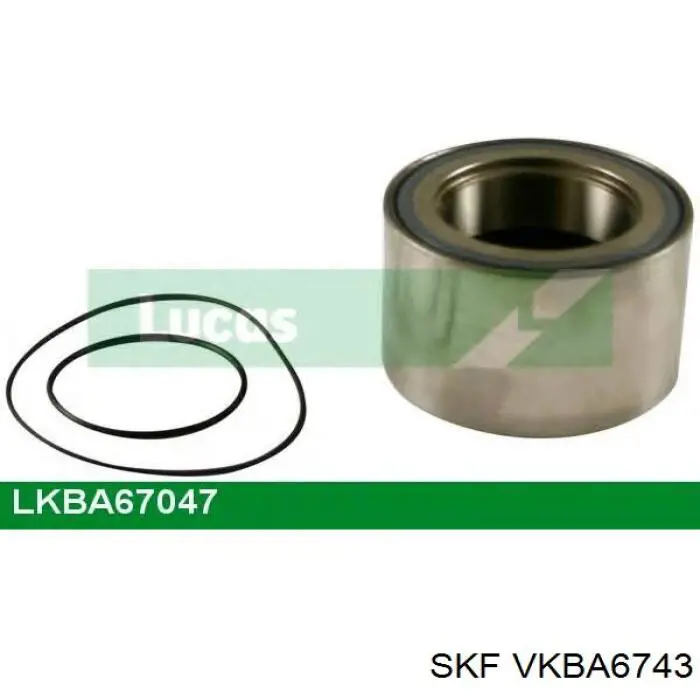 Підшипник маточини задньої SKF VKBA6743 ціна, від 46.24 USD