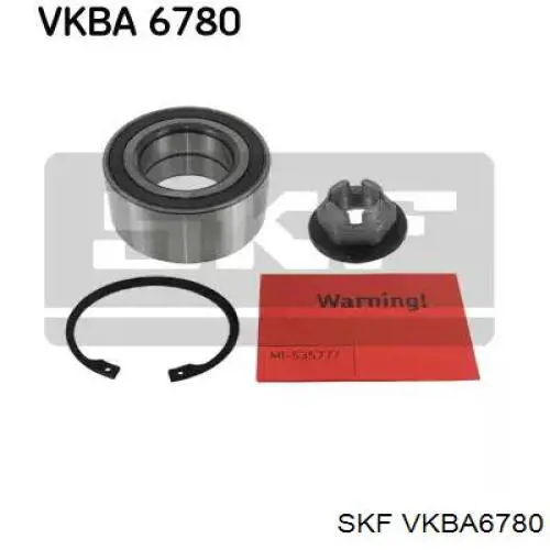 Підшипник маточини передньої VKBA6780 SKF