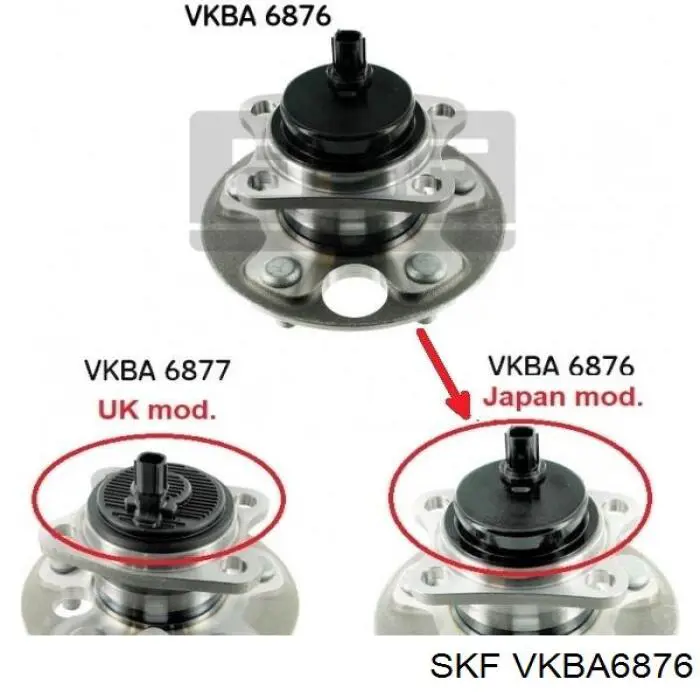 Маточина задня VKBA6876 SKF